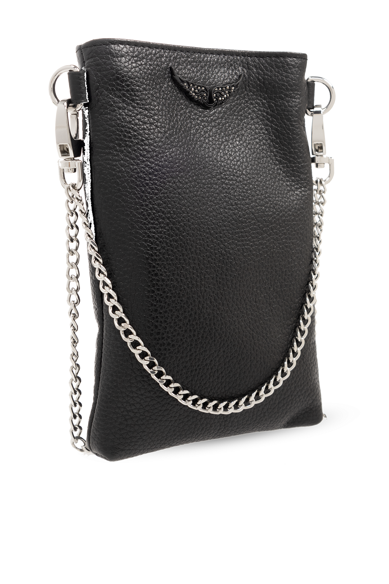 Zadig & Voltaire Rock Phone Pouch Grained Leather