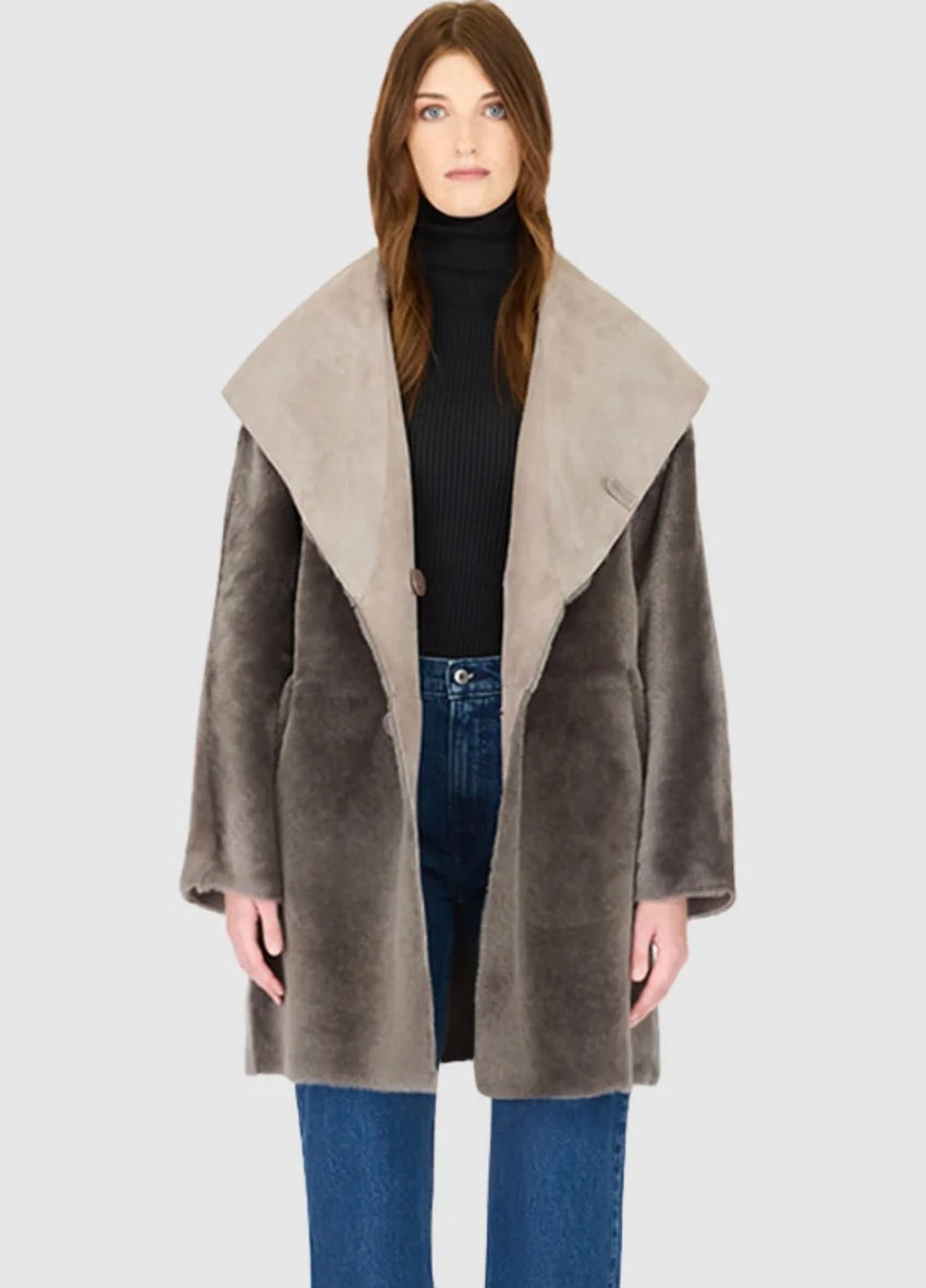 HiSO Manteau Shearling Reversible Baylie