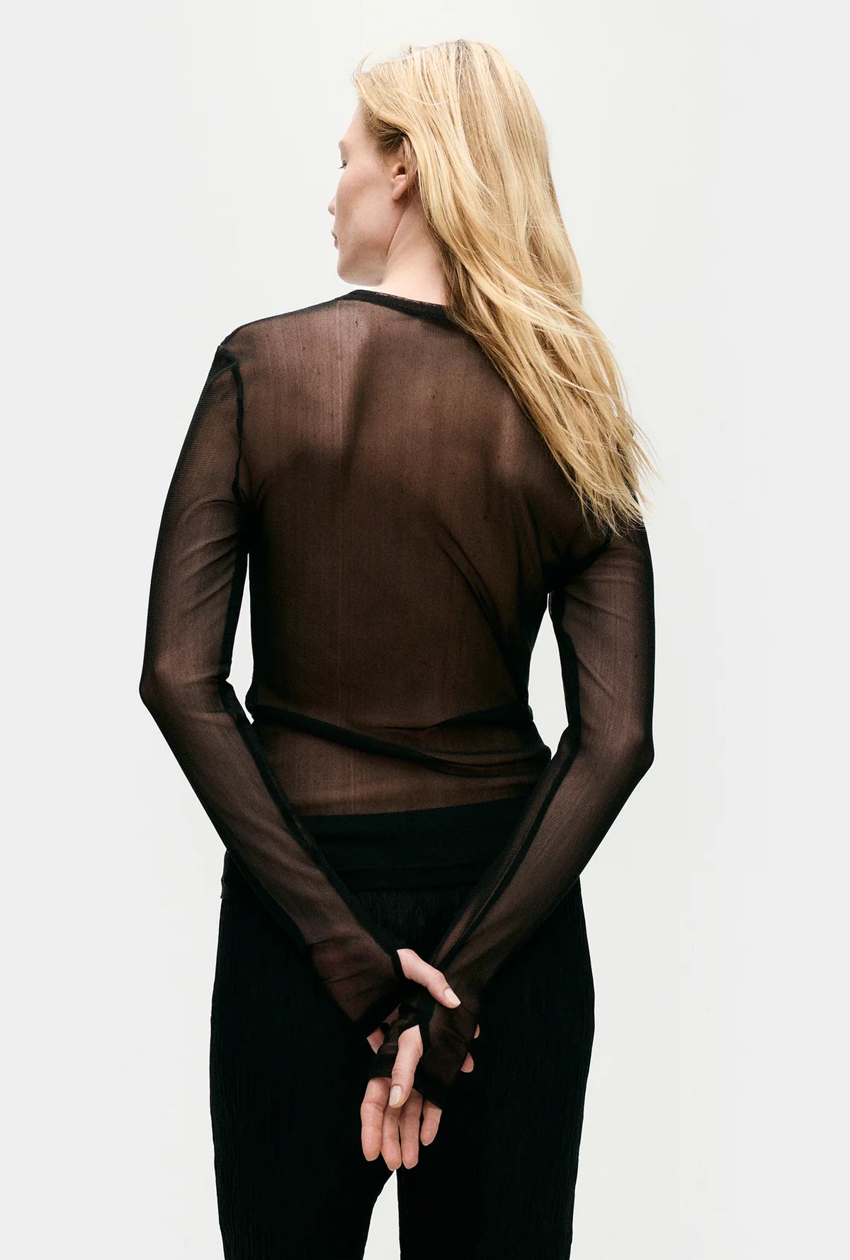 Silk Laundry Mesh Top