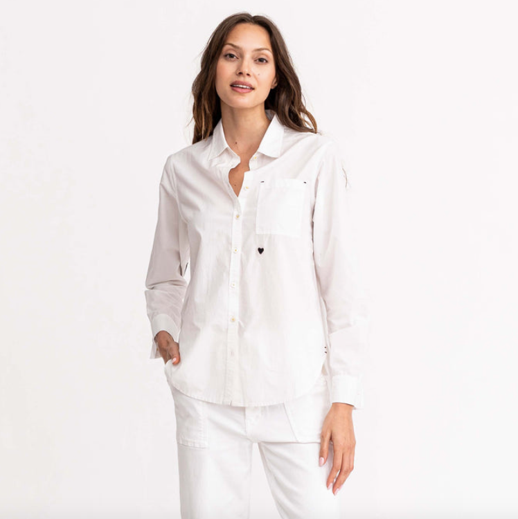 Kerri Rosenthal Mia Shirt Core Classic White