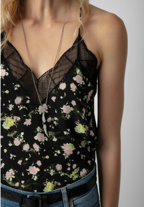Zadig & Voltaire Soft Crinkle Roses Cami