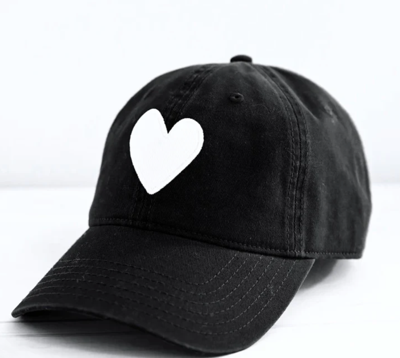 Kerri Rosenthal Baseball Hat Heart Patch