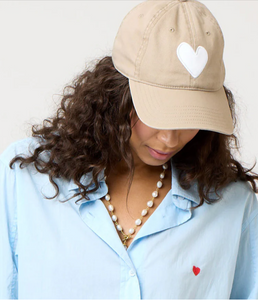 Kerri Rosenthal Baseball Hat Heart Patch