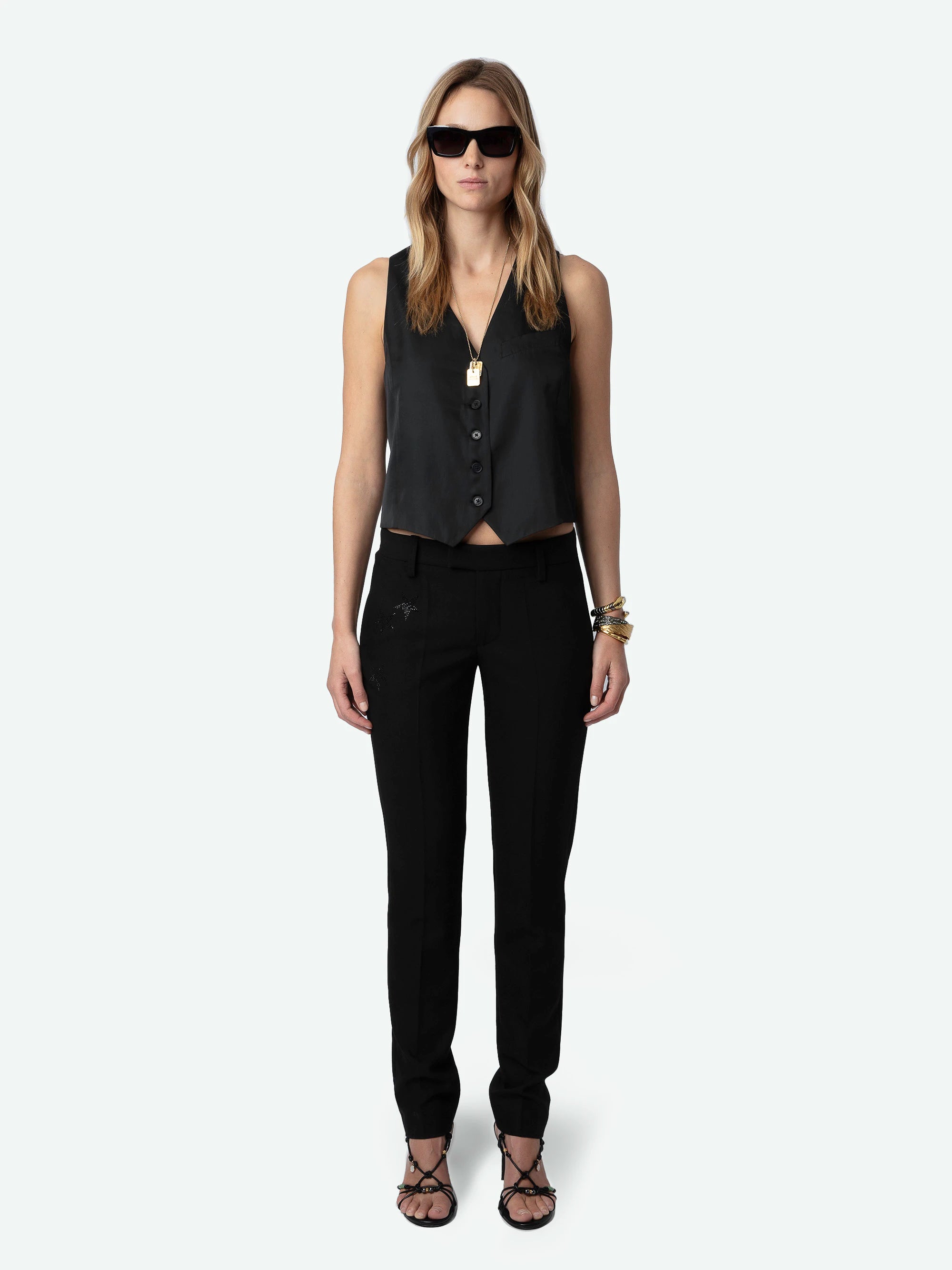 Zadig & Voltaire Emaux Satin Top