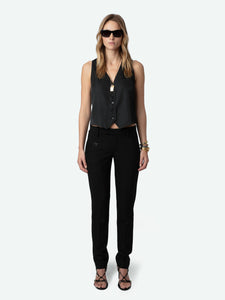 Zadig & Voltaire Emaux Satin Top