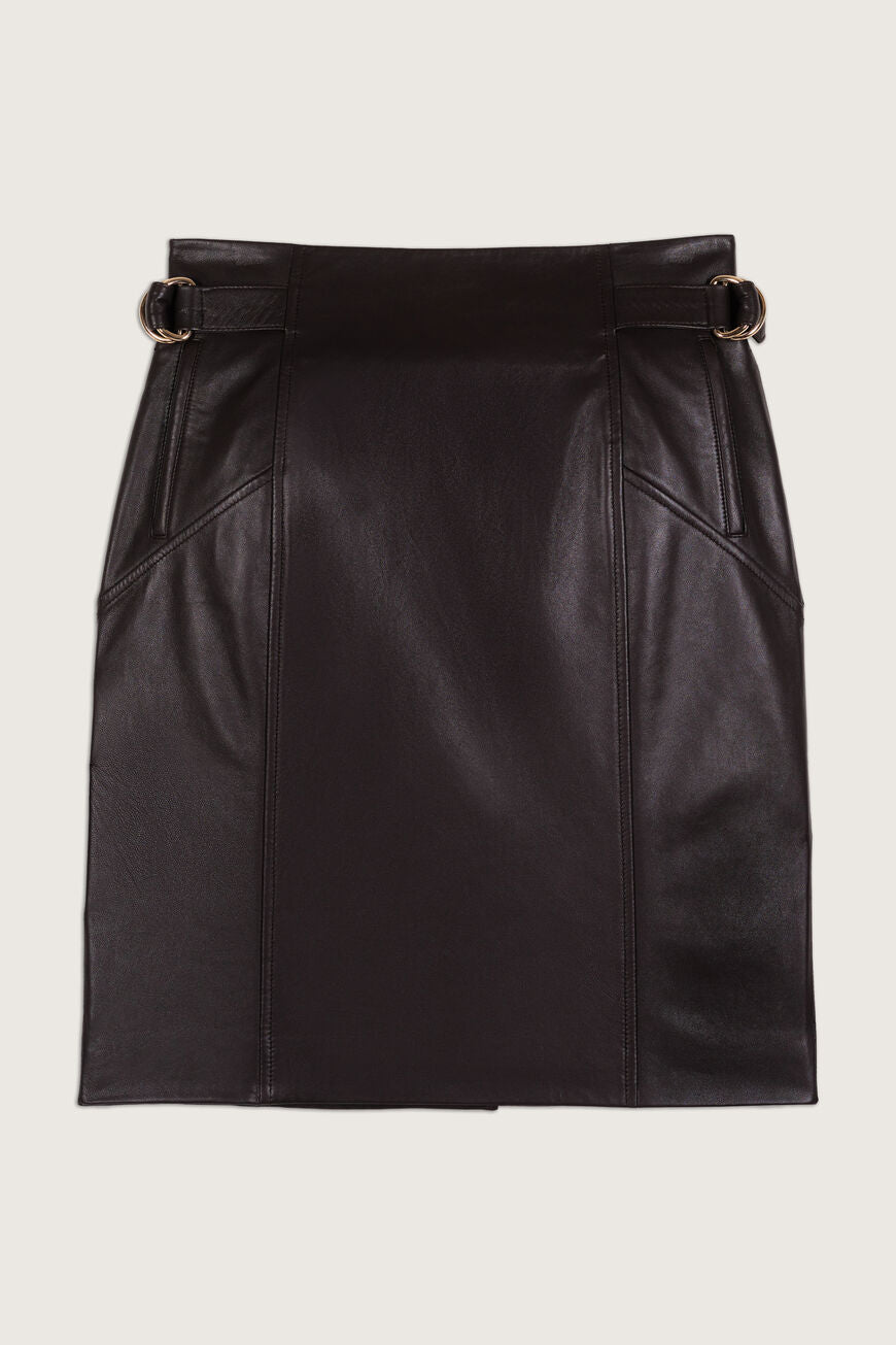 Ba&sh Selena Leather Skirt