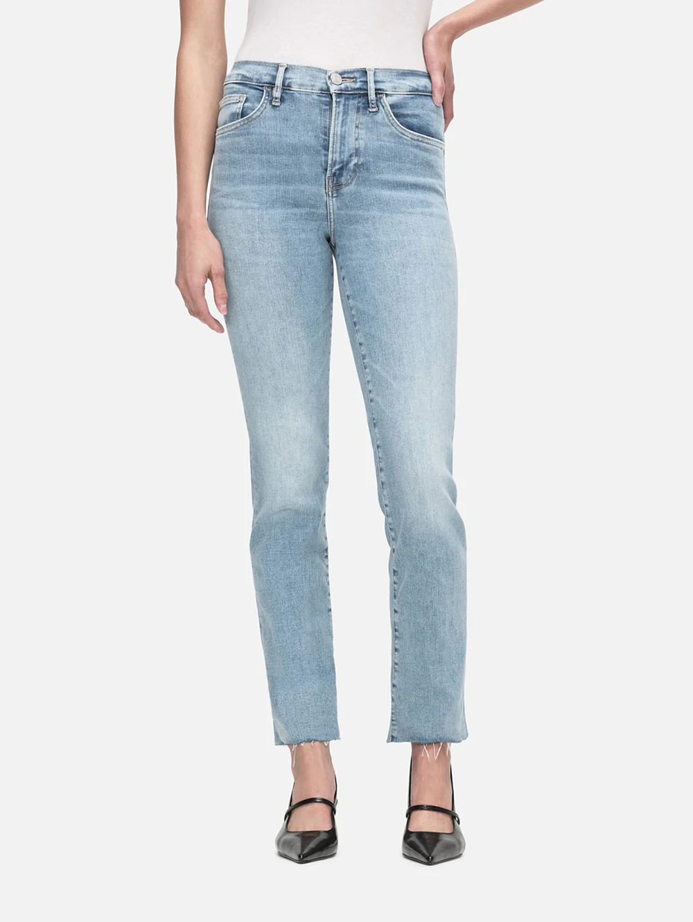 Frame High Straight Jeans