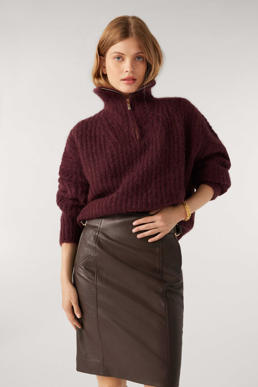Ba&sh Selena Leather Skirt