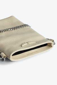 Zadig & Votaire Rock Phone Pouch Grained Leather