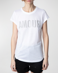 Zadig & Voltaire T-Shirt Woop Strass Amour